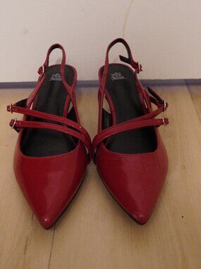 Wild Fable Red Pointed Toe Slingback Heels Size 6.5